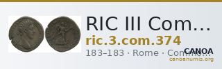 RIC III Commodus 374 — CANOA