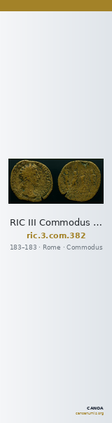 RIC III Commodus 382 — CANOA
