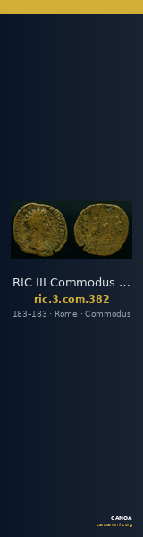 RIC III Commodus 382 — CANOA