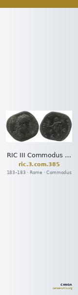 RIC III Commodus 385 — CANOA