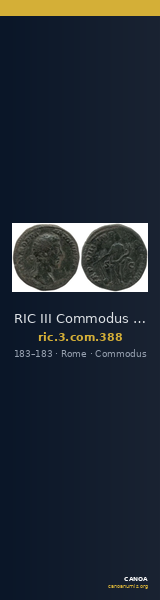 RIC III Commodus 388 — CANOA