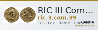 RIC III Commodus 39 — CANOA