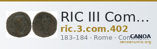 RIC III Commodus 402 — CANOA