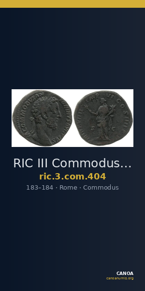 RIC III Commodus 404 — CANOA