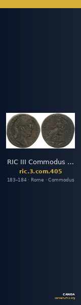 RIC III Commodus 405 — CANOA