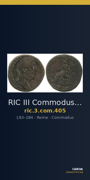 RIC III Commodus 405 — CANOA