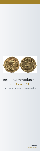 RIC III Commodus 41 — CANOA