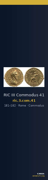 RIC III Commodus 41 — CANOA