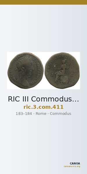 RIC III Commodus 411 — CANOA