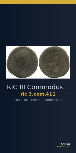 RIC III Commodus 411 — CANOA