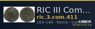 RIC III Commodus 411 — CANOA