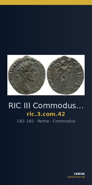 RIC III Commodus 42 — CANOA