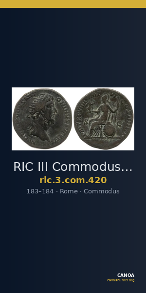 RIC III Commodus 420 — CANOA