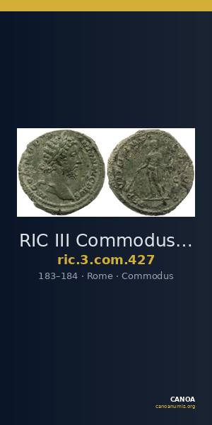 RIC III Commodus 427 — CANOA