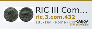 RIC III Commodus 432 — CANOA