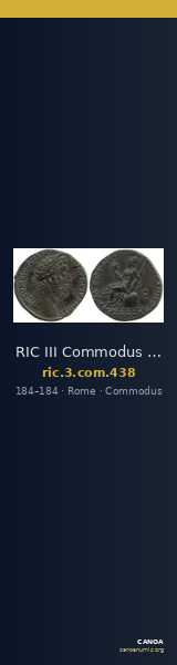 RIC III Commodus 438 — CANOA