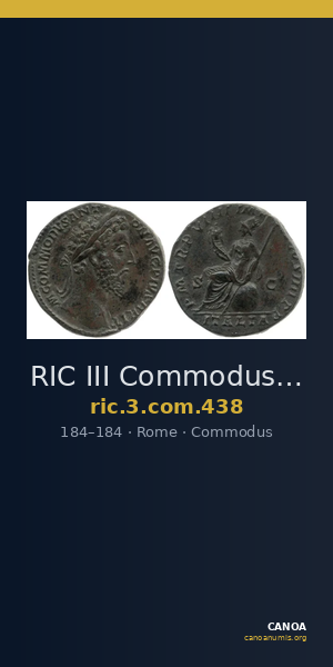 RIC III Commodus 438 — CANOA