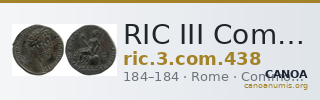 RIC III Commodus 438 — CANOA