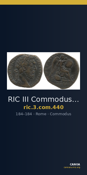 RIC III Commodus 440 — CANOA