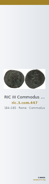 RIC III Commodus 447 — CANOA