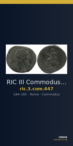 RIC III Commodus 447 — CANOA