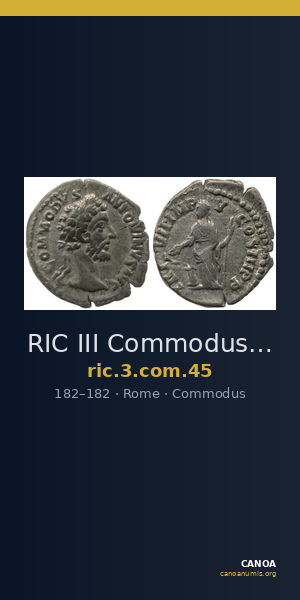 RIC III Commodus 45 — CANOA