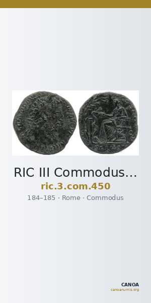 RIC III Commodus 450 — CANOA