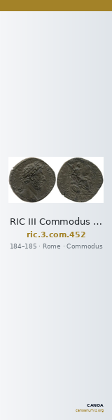 RIC III Commodus 452 — CANOA
