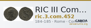 RIC III Commodus 452 — CANOA