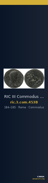 RIC III Commodus 453B — CANOA