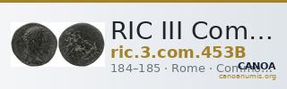 RIC III Commodus 453B — CANOA