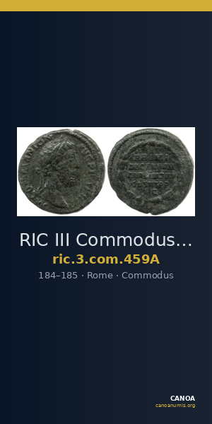 RIC III Commodus 459A — CANOA