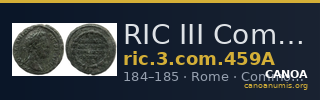 RIC III Commodus 459A — CANOA