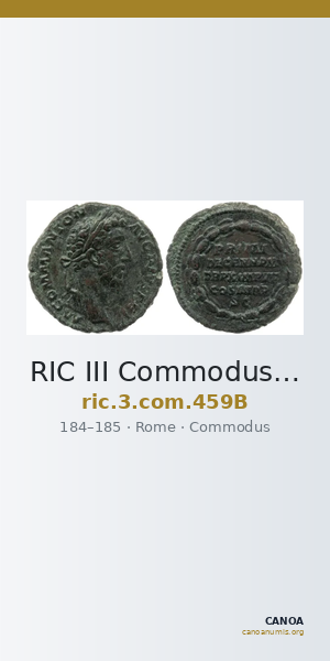 RIC III Commodus 459B — CANOA