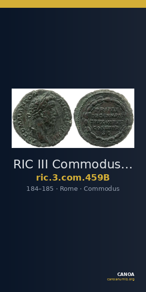RIC III Commodus 459B — CANOA