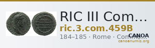 RIC III Commodus 459B — CANOA