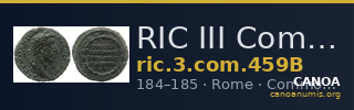 RIC III Commodus 459B — CANOA