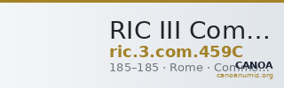 RIC III Commodus 459C — CANOA