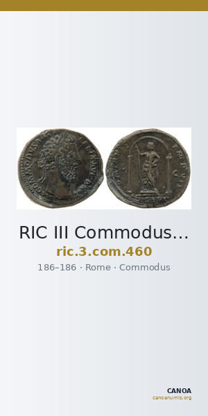 RIC III Commodus 460 — CANOA