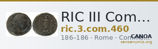 RIC III Commodus 460 — CANOA