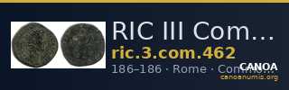RIC III Commodus 462 — CANOA