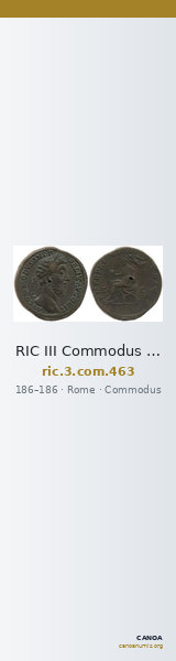 RIC III Commodus 463 — CANOA