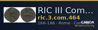 RIC III Commodus 464 — CANOA