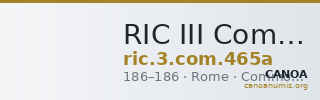 RIC III Commodus 465a — CANOA