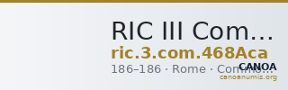 RIC III Commodus 468Aca — CANOA