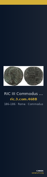 RIC III Commodus 468B — CANOA
