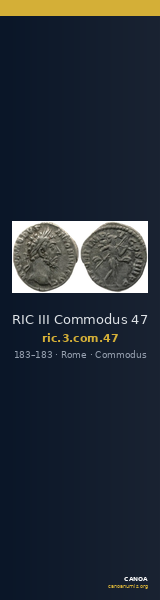 RIC III Commodus 47 — CANOA
