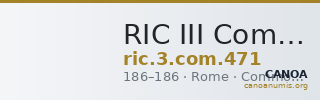 RIC III Commodus 471 — CANOA