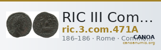 RIC III Commodus 471A — CANOA