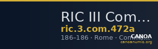 RIC III Commodus 472a — CANOA